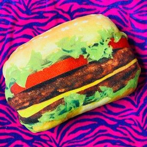 Cheeseburger pillow